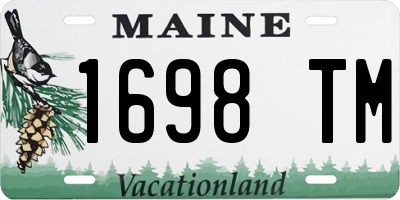 ME license plate 1698TM