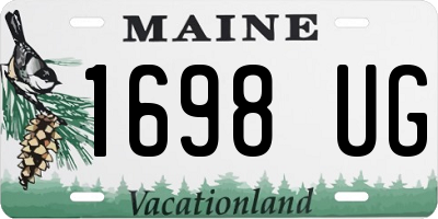 ME license plate 1698UG