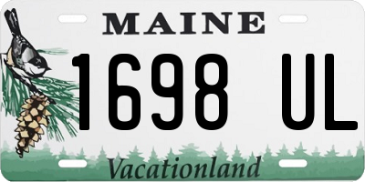 ME license plate 1698UL