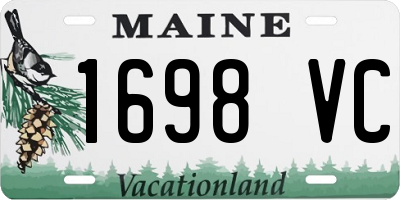 ME license plate 1698VC