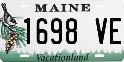 ME license plate 1698VE