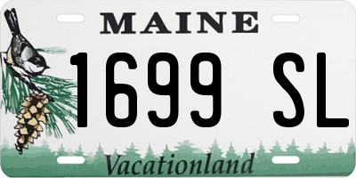 ME license plate 1699SL
