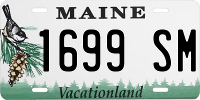 ME license plate 1699SM