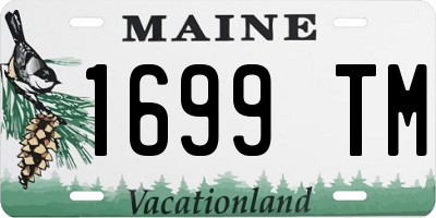 ME license plate 1699TM