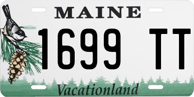 ME license plate 1699TT
