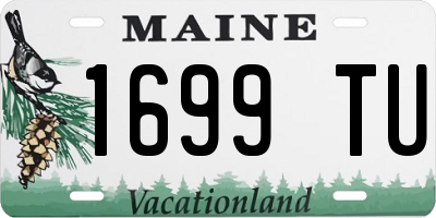 ME license plate 1699TU