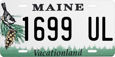 ME license plate 1699UL