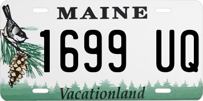 ME license plate 1699UQ