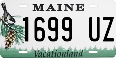 ME license plate 1699UZ