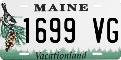 ME license plate 1699VG