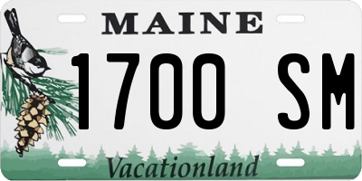 ME license plate 1700SM