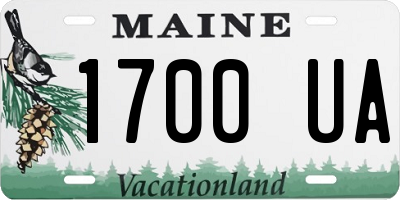 ME license plate 1700UA