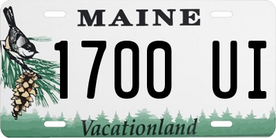 ME license plate 1700UI
