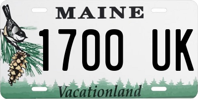 ME license plate 1700UK