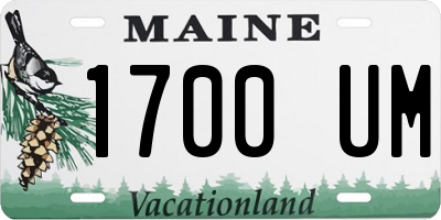 ME license plate 1700UM