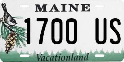 ME license plate 1700US