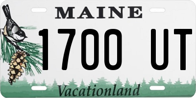 ME license plate 1700UT