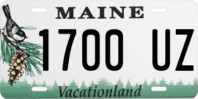 ME license plate 1700UZ