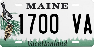 ME license plate 1700VA