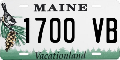 ME license plate 1700VB