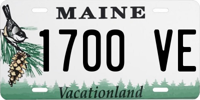 ME license plate 1700VE