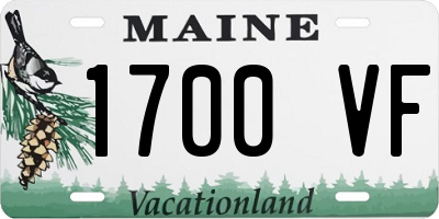 ME license plate 1700VF