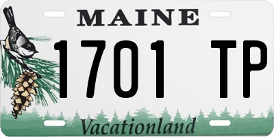 ME license plate 1701TP