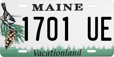 ME license plate 1701UE