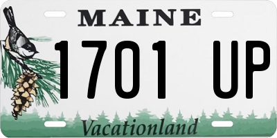 ME license plate 1701UP