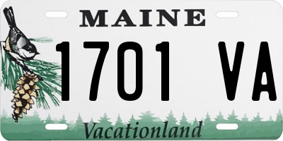ME license plate 1701VA