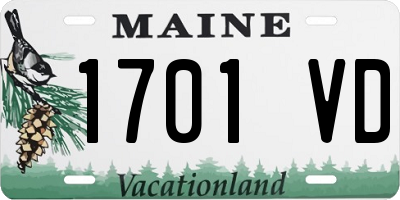 ME license plate 1701VD