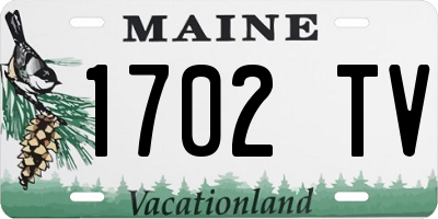 ME license plate 1702TV