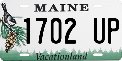 ME license plate 1702UP