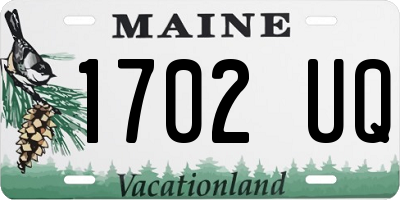 ME license plate 1702UQ