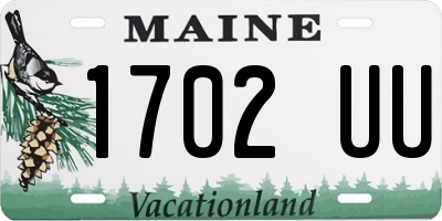 ME license plate 1702UU