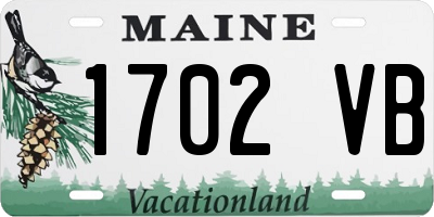 ME license plate 1702VB