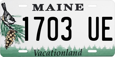 ME license plate 1703UE