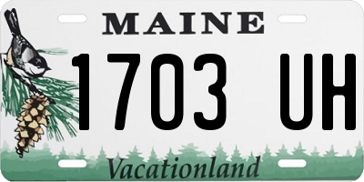 ME license plate 1703UH
