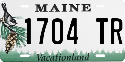 ME license plate 1704TR