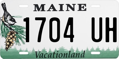 ME license plate 1704UH
