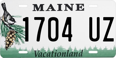 ME license plate 1704UZ