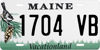 ME license plate 1704VB