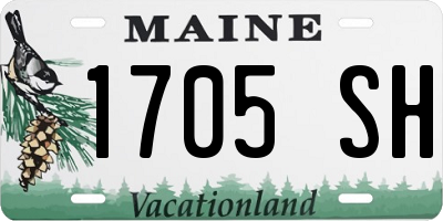ME license plate 1705SH