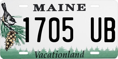 ME license plate 1705UB