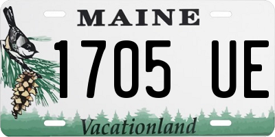 ME license plate 1705UE