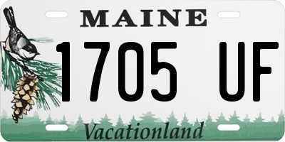 ME license plate 1705UF