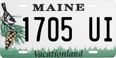 ME license plate 1705UI