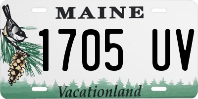 ME license plate 1705UV