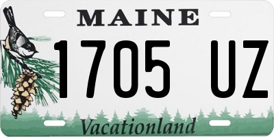 ME license plate 1705UZ