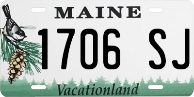 ME license plate 1706SJ